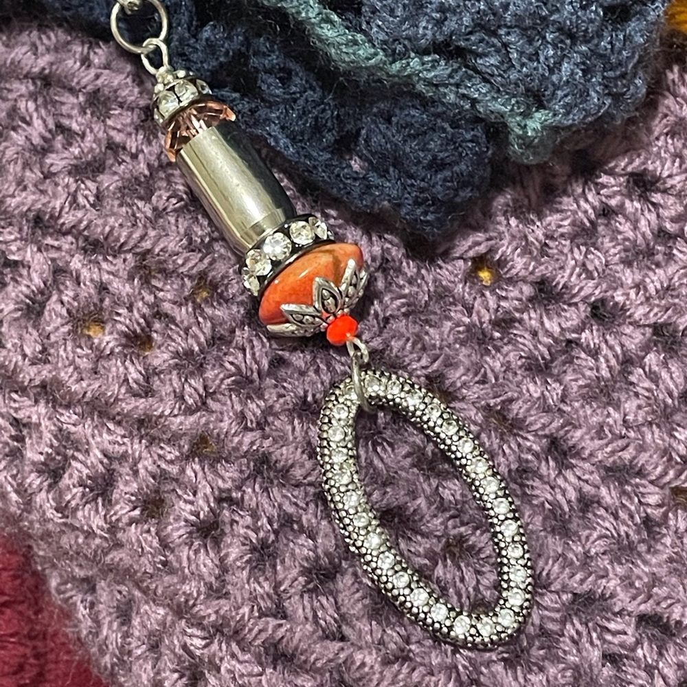 💎 Orange Gem Pendant Necklace